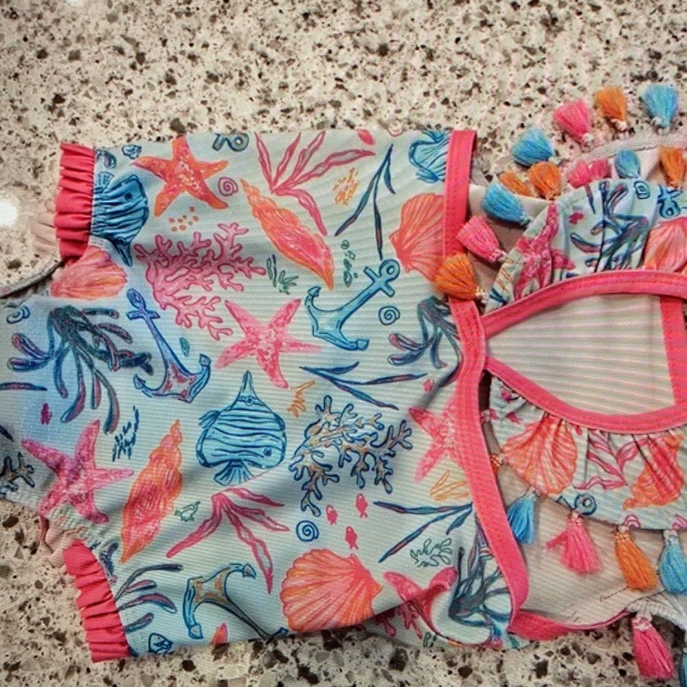 Vibrant one piece swimsuit